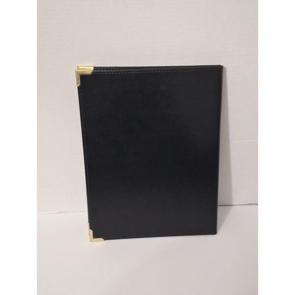 VTG Smithline Beechman Pharmaceuticals Leather Notepad Portfolio Folder Binder
